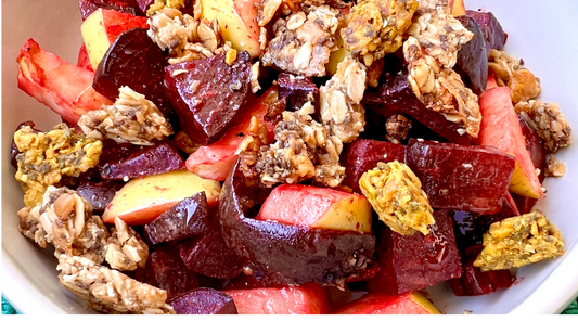 Beet Salad with Gut Healthy Granola